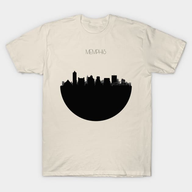 Memphis Skyline T-Shirt by inspirowl